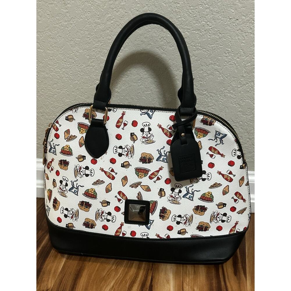 Disney Parks Dooney & Bourke Chef Mickey & Minnie Food & Wine Festival Satchel